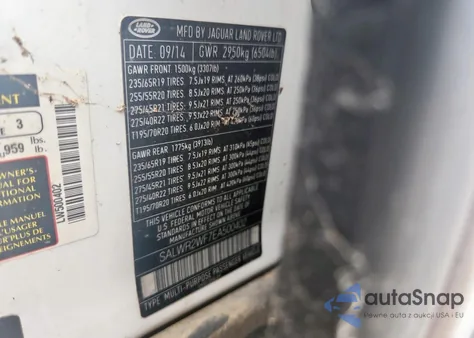 2014 Land Rover Range Rover Sport Hse from USA, damaged, VIN SALWR2WF7EA500402